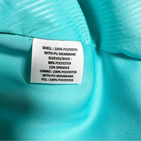 Peter Millar Womens Jacket Hyperlight Merge Teal Size Large Golf  Water Wind - Picture 11 of 12